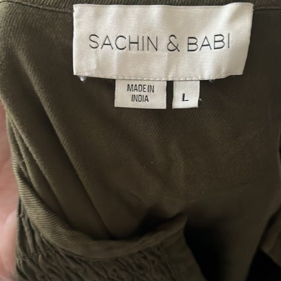 Sachin & Babi Women's Green Kendall Dress | Sz L - Picture 8 of 10